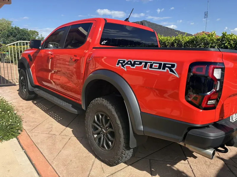 Orange Ford Ranger Raptor after coating