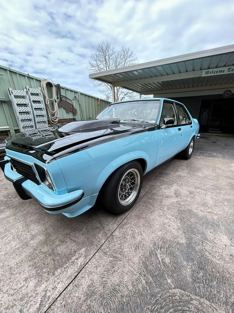 Restored light blue Holden Torana